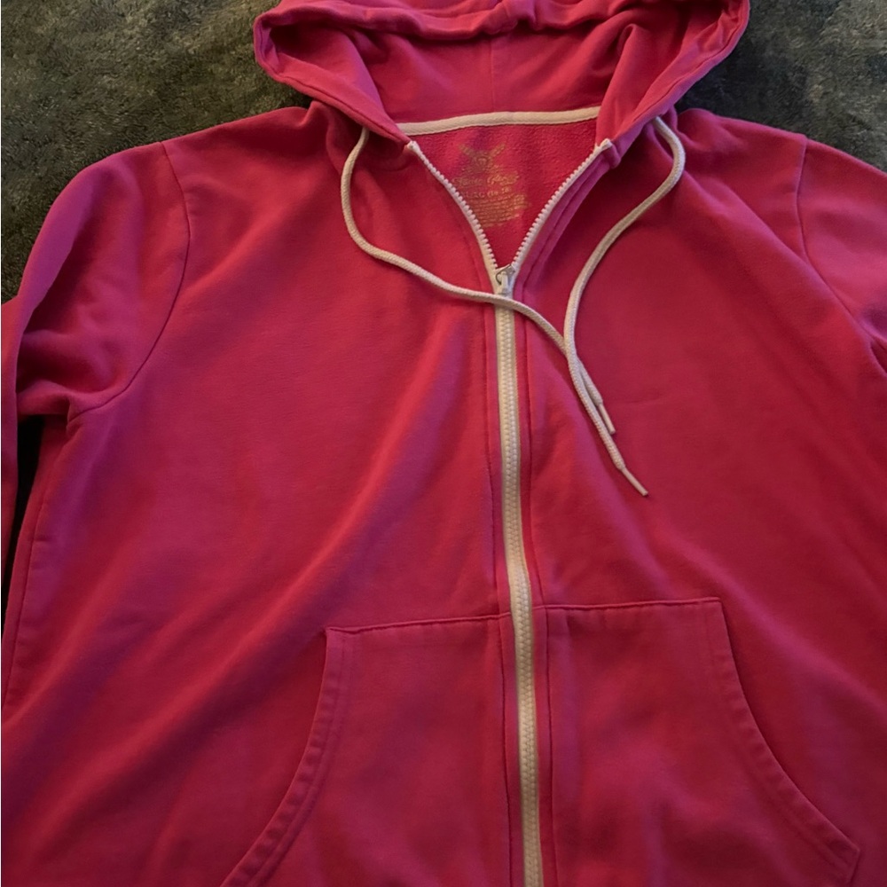 Pink Zip-Up Hoodie